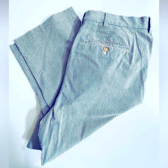 J.Crew 100% Cotton Blue Seersucker PantsXXL